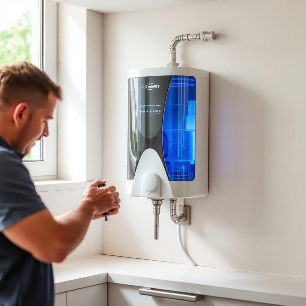 Wall-mounted RO installation